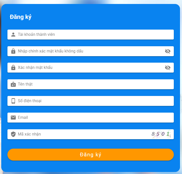 S8 Form biểu mẫu đăng ký tài khoản S8